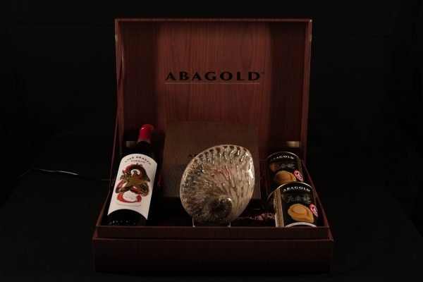 2 Abalone Can (DW 120g) & Wine Set